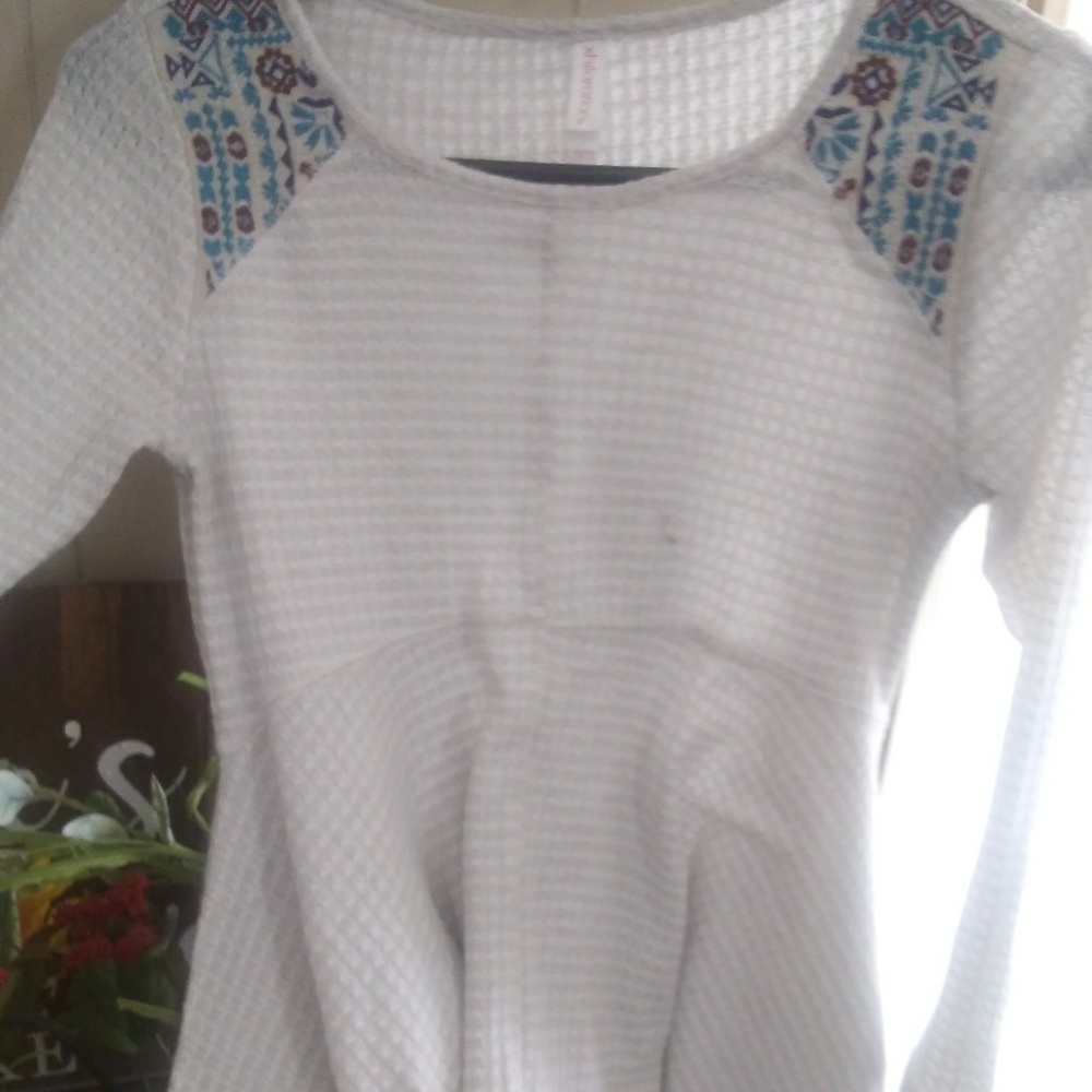 Baby doll peplum sweater